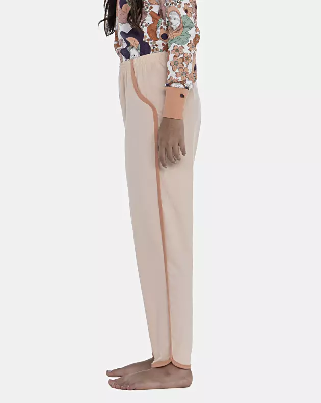 Pijama Feminino Adulto Manga Longa Com Punhos e Calça