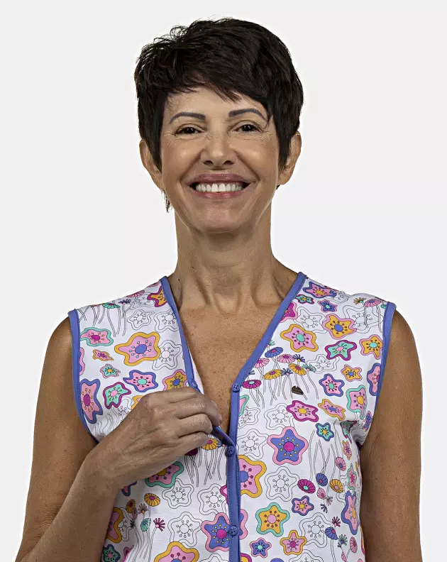 Pijama Feminino Adulto Regata Aberta e Bermuda