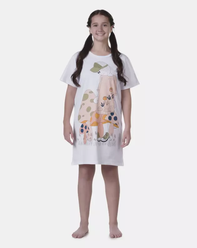 Camisão manga curta