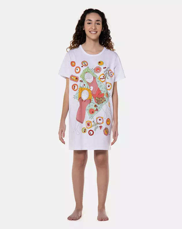 Camisão manga curta             