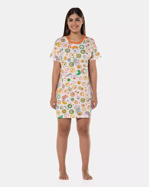 Camisão manga curta
