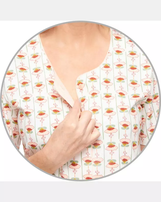 Camisola Feminino Adulto Aberta Manga Curta