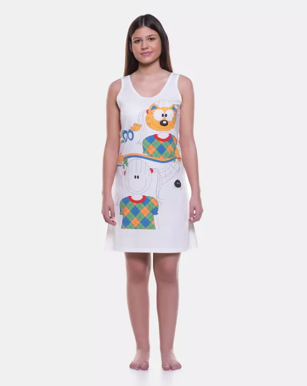 Camisola Sonhart Feminina regata Alça Larga Estampa Pat 