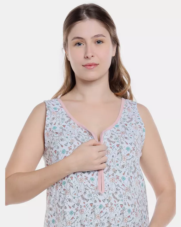 Camisola Feminina Adulto Regata com Zíper