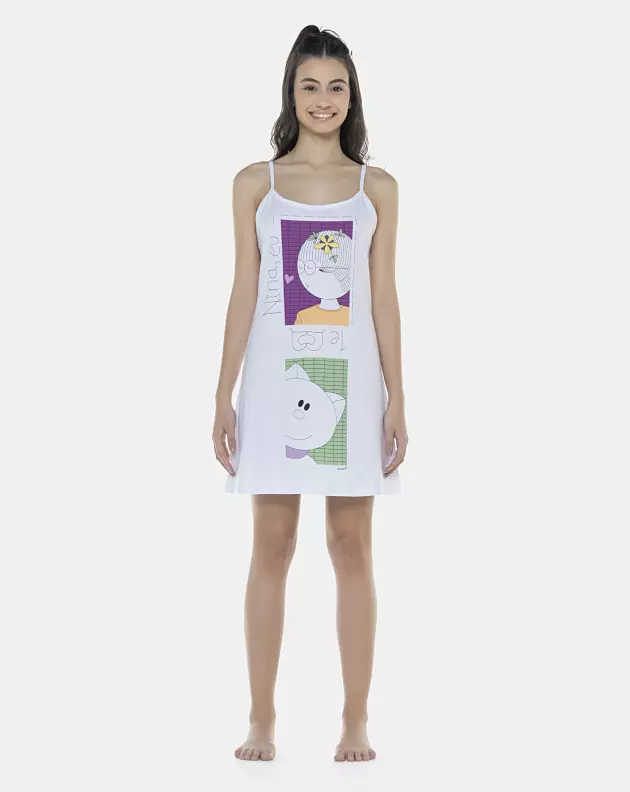 Camisola Feminina Adulto Alça