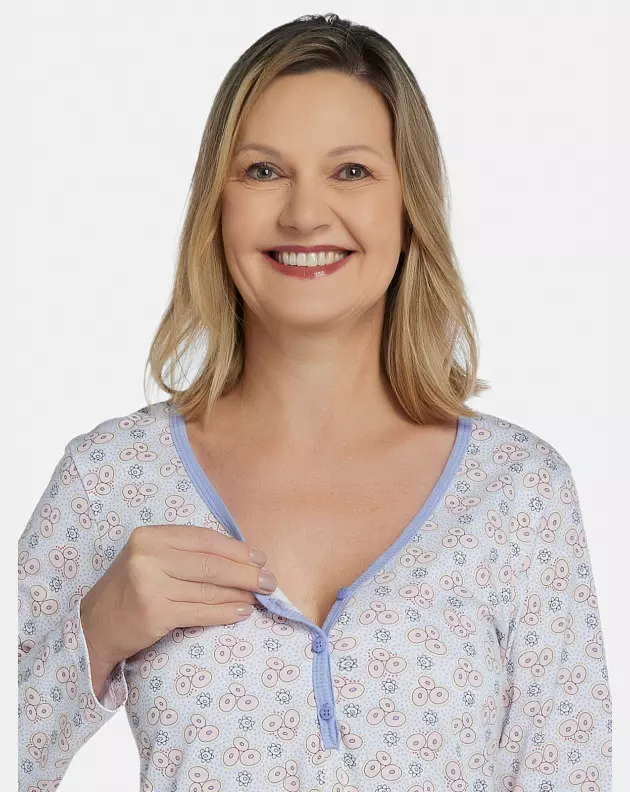 Camisola Feminina Adulto Clássica Manga Longa 