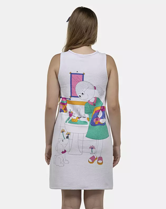 Roupão Feminino Adulto Regata Zíper Atoalhado