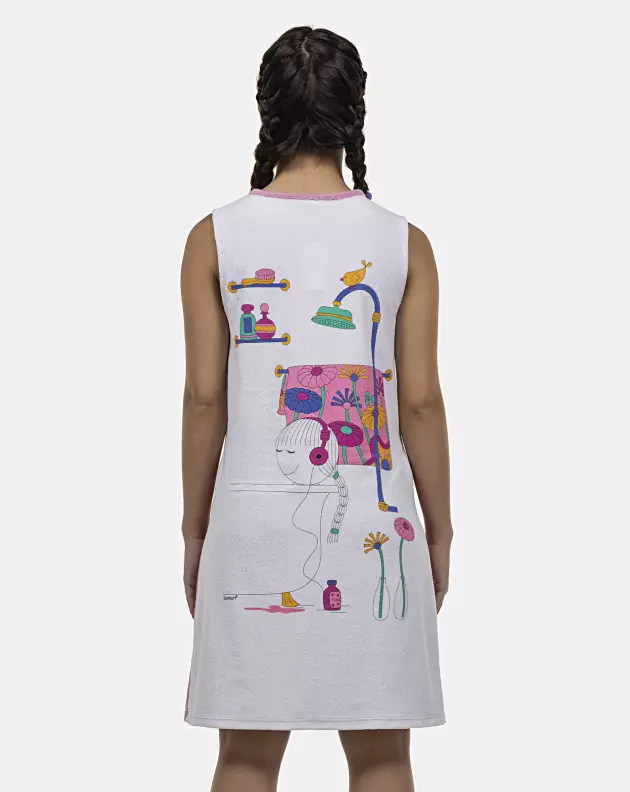 Roupão Feminino Adulto Cavado Atoalhado