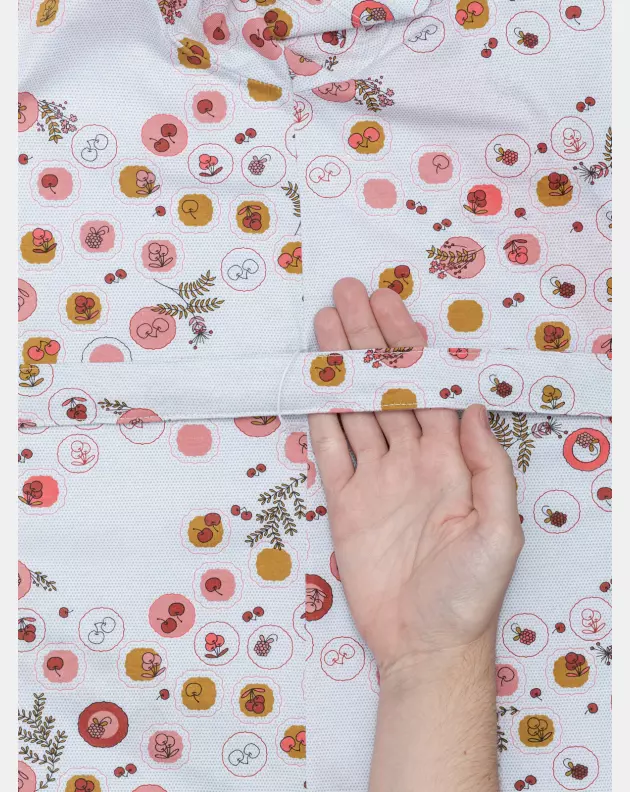 Robe Feminino manga curta Transpasse