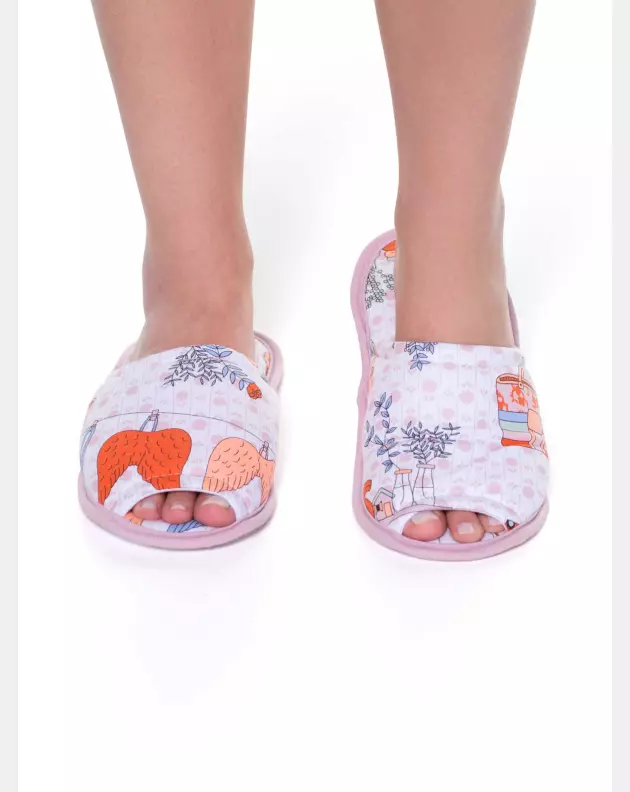 Pantufa Feminina Adulto Com Abertura