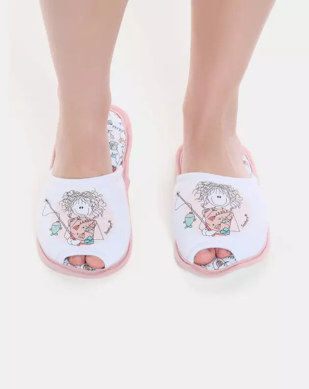 Pantufa Feminino Adulto Com Abertura