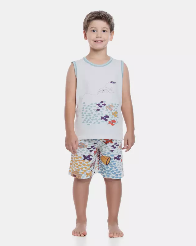 Pijama regata machão e bermuda