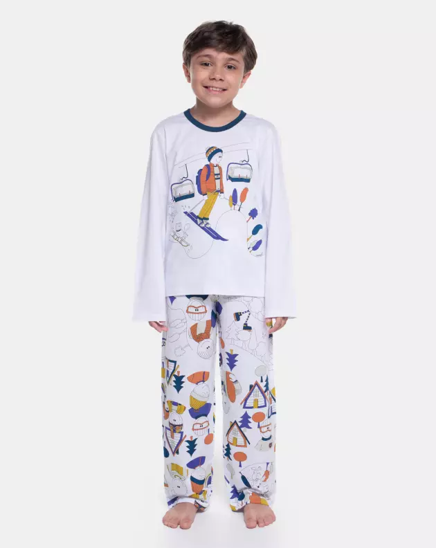 Pijama Manga Longa e Calça