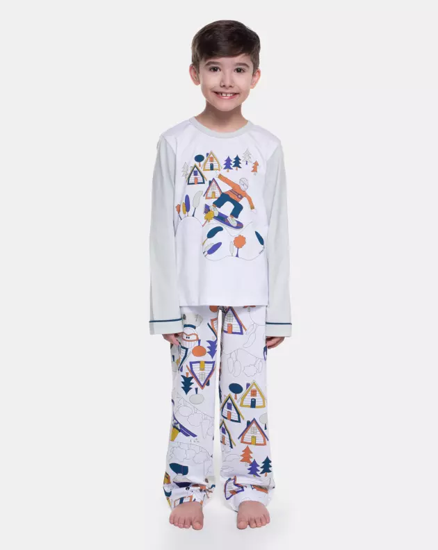 Pijama Manga Longa e Calça