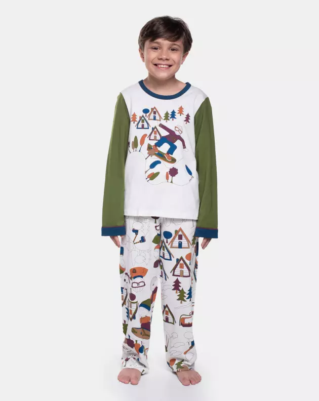 Pijama Manga Longa e Calça