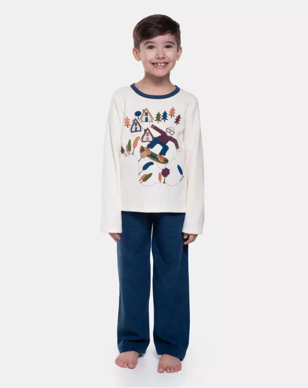 Pijama Manga Longa e Calça