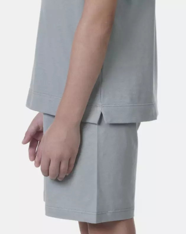 Pijama Masculino Infantil manga curta e short Azul 