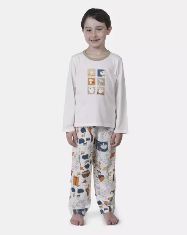 Pijama manga longa e calça