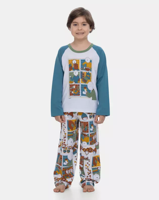 Pijama Manga Longa e Calça