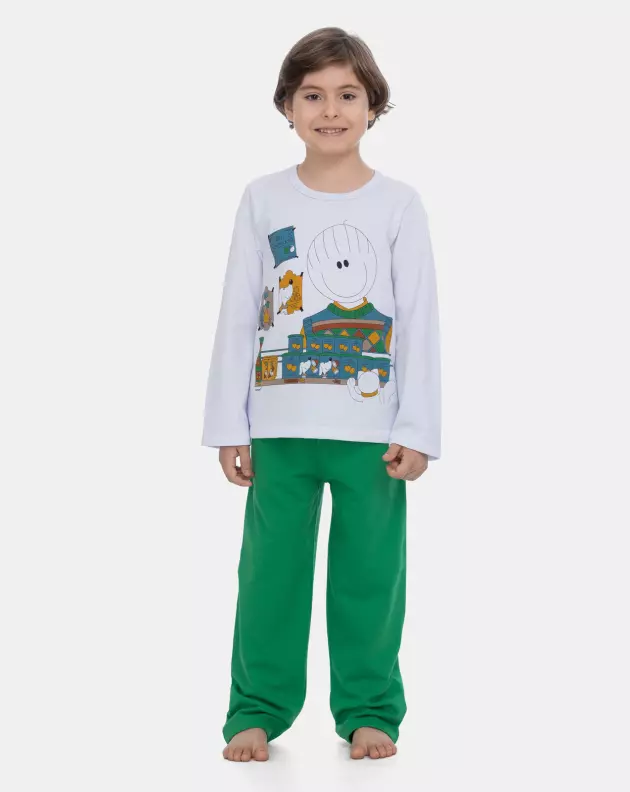 Pijama Manga Longa e Calça