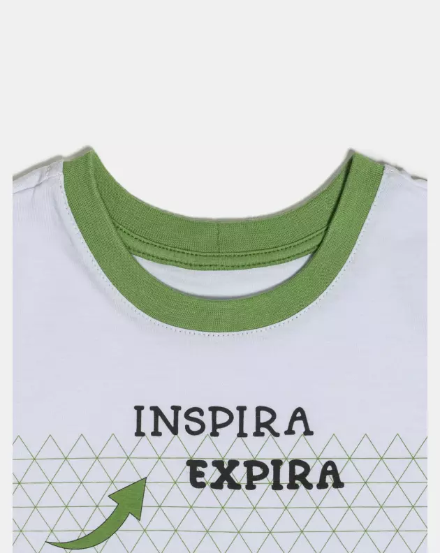 Pijama Masculino Kids Manga Curta e Bermuda