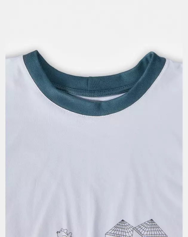 Pijama Masculino Kids Manga Longa e Calça