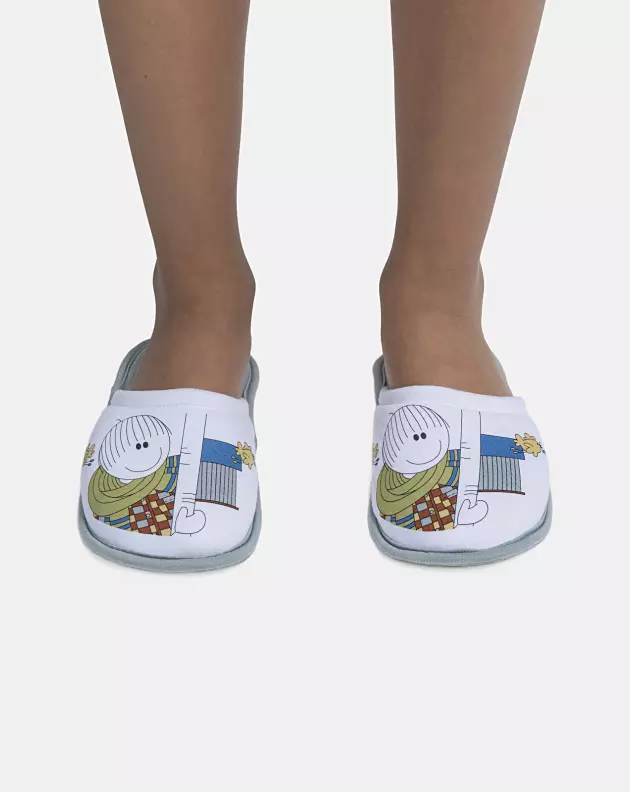 Pantufa Masculina Kids Fechada Estampa Local