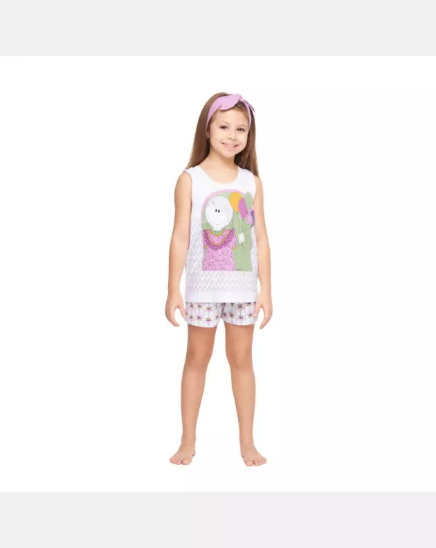 Conjunto Feminino Kids Regata e Short