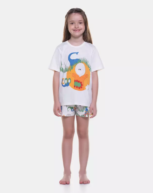 Pijama manga curta e short