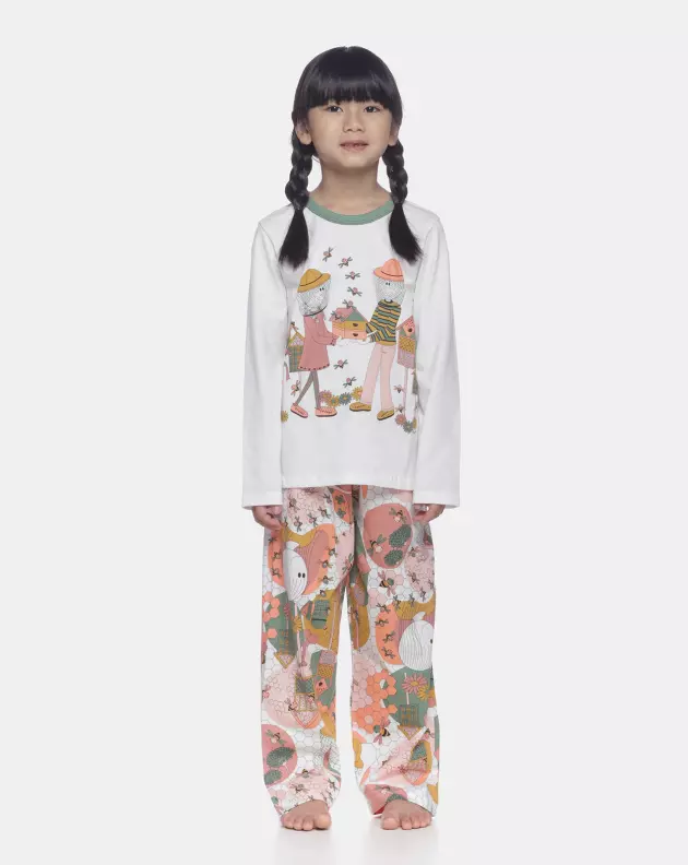 Pijama manga longa e calça