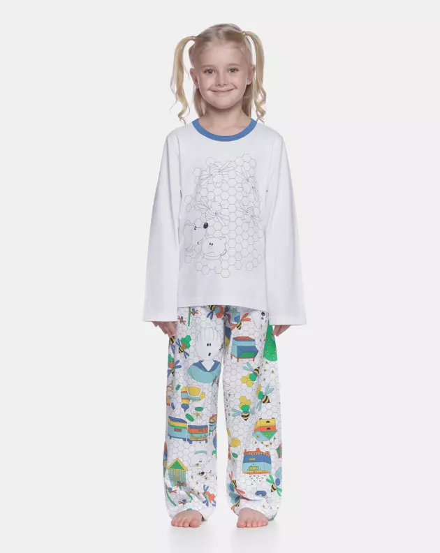 Pijama manga longa e calça