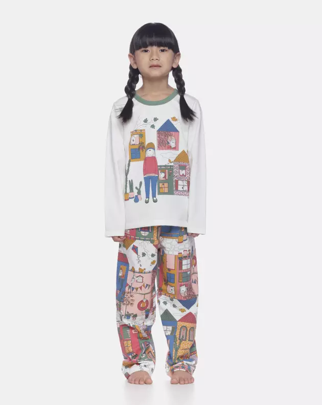 Pijama manga longa e calça   