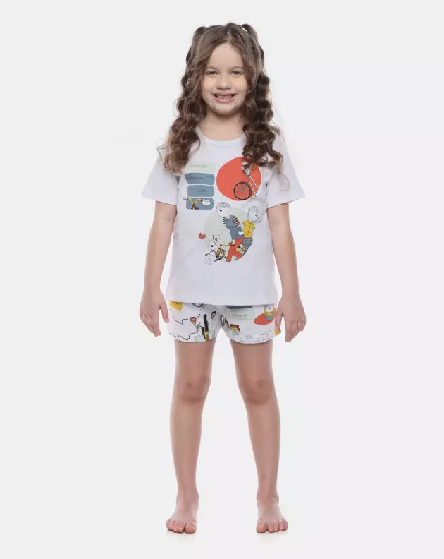 Pijama Manga Curta e Short  