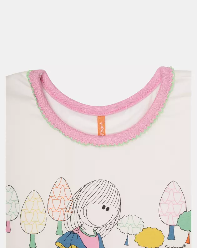 Pijama Feminino Kids Manga Curta e Short