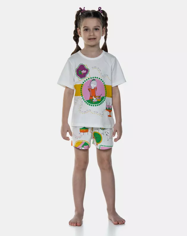 Pijama Manga Curta e Short
