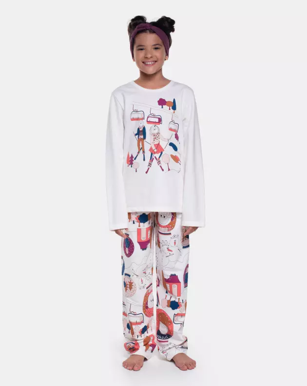 Pijama Manga Longa e Calça