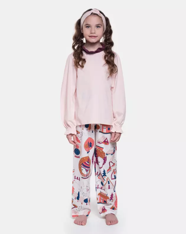  Homewear Pijama Manga Longa e Calça