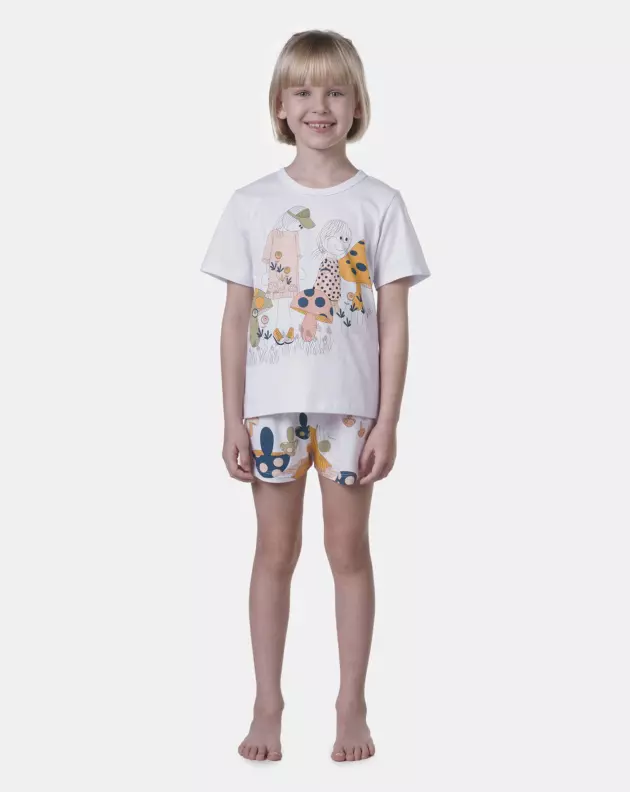 Pijama manga curta e short