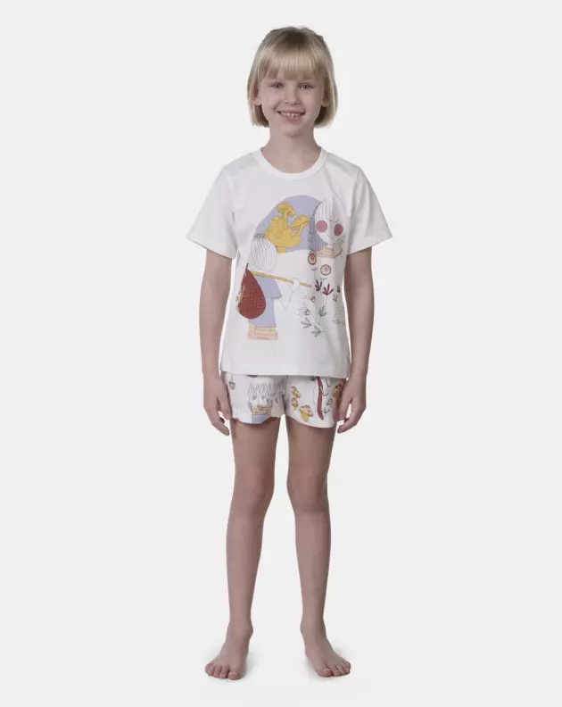 Pijama manga curta e short  