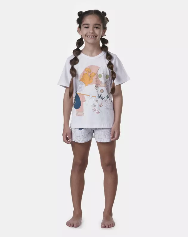 Pijama manga curta e short