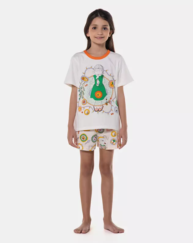 Pijama manga curta e short 