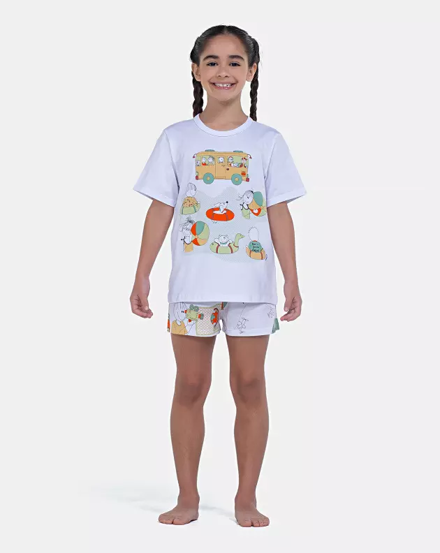 Pijama Manga Curta e Short