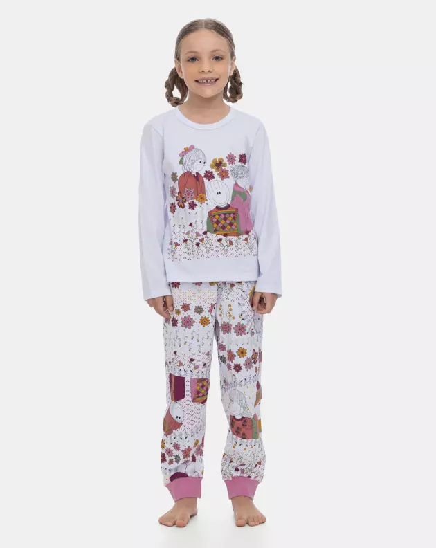 Pijama Manga Longa e Calça