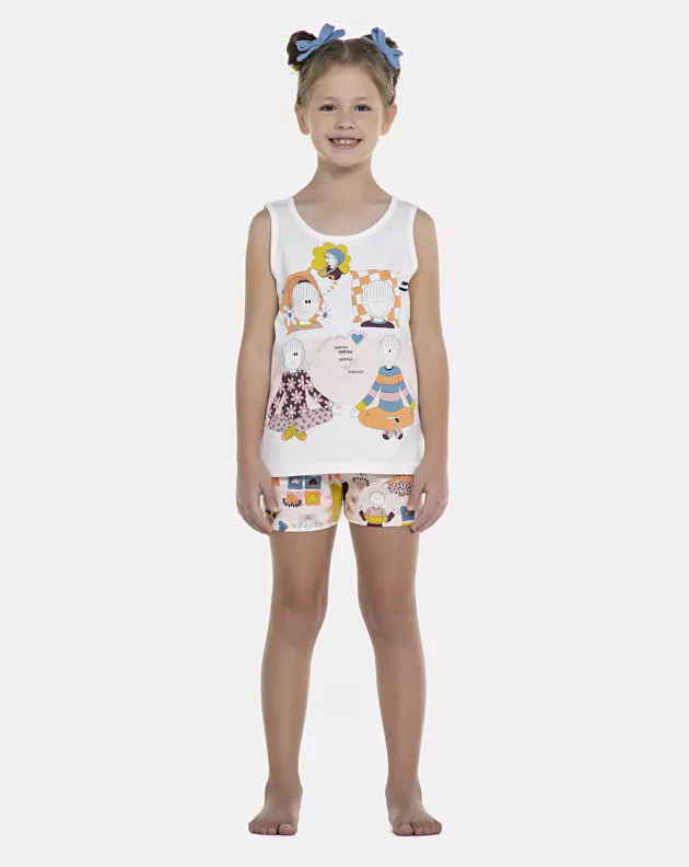 Pijama Feminino Kids Regata e Short