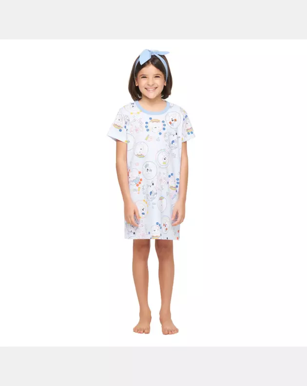 Camisão Feminino Kids Manga Curta