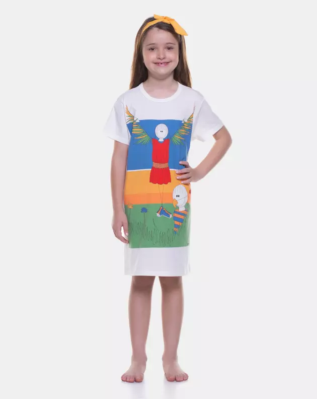 Camisão manga curta               