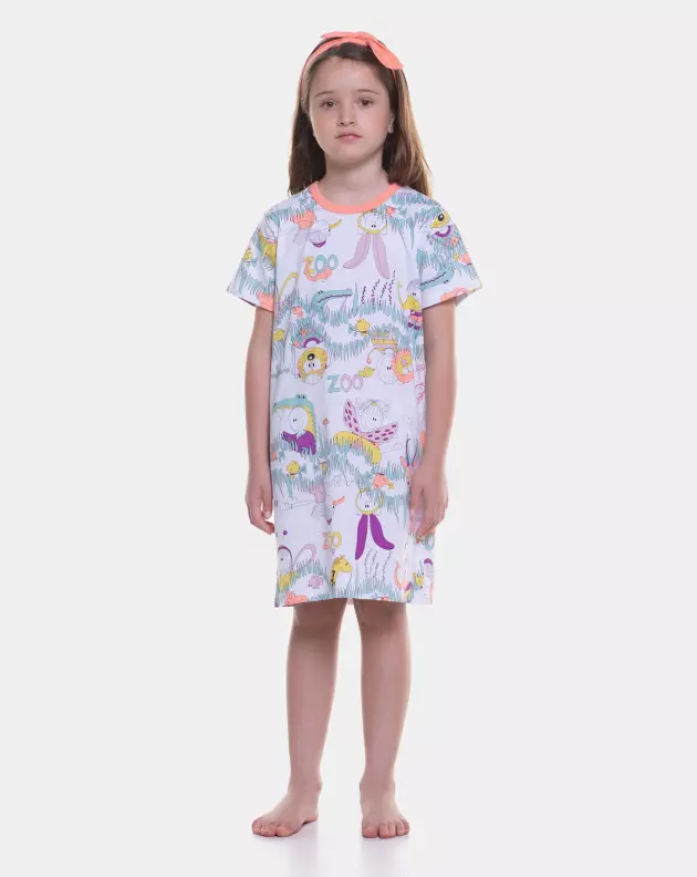Camisão manga curta
