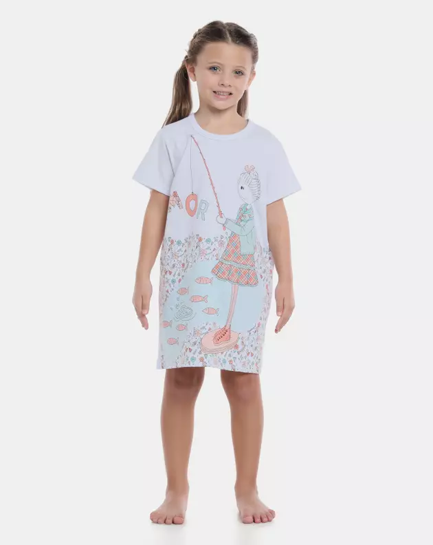 Camisão manga curta