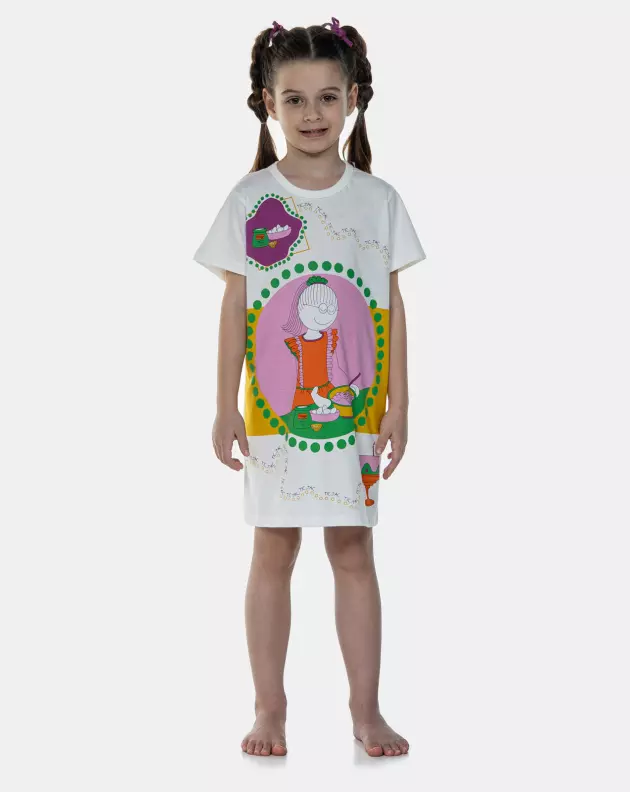 Camisão manga curta