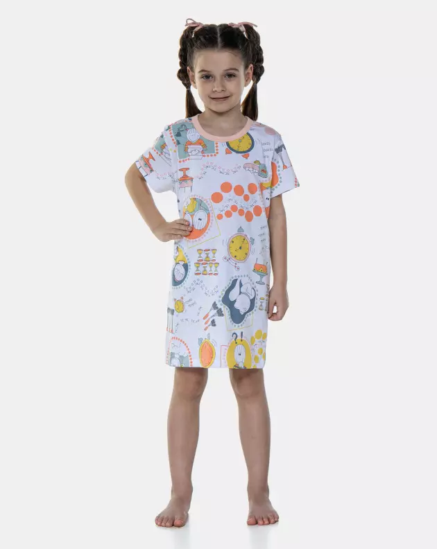 Camisão manga curta